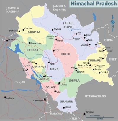 400px-Map of Himachal Pradesh